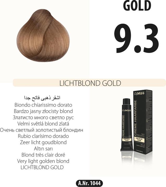 Produktbild FemMas (5.3) Haarfarbe Hellbraun Gold 100ml (Hellbraun gold)