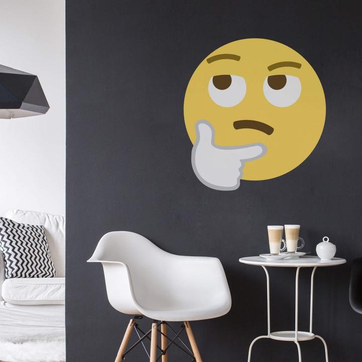Actual product image Emojione Emoji Thinking Face (20 x 21 cm)