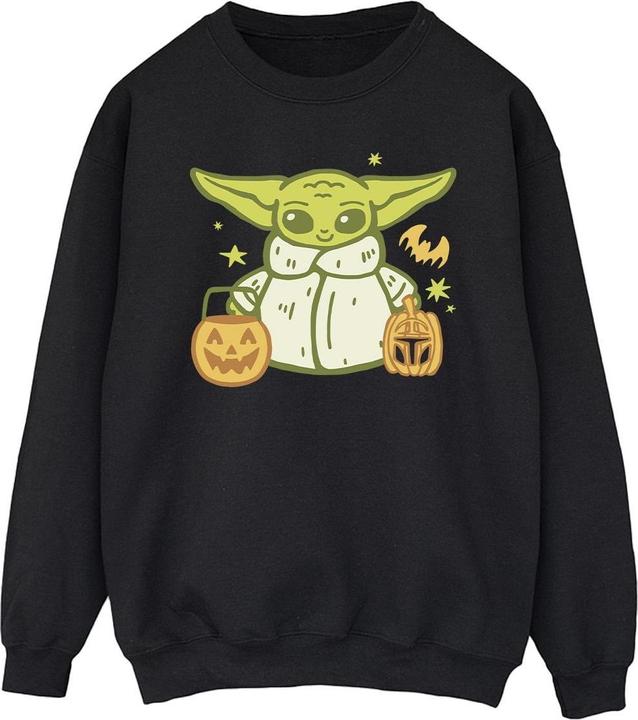 Actual product image Star Wars Mens Trick Or Treat Grogu Sweatshirt (S)