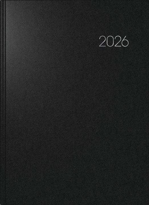 Image du produit BRUNNEN 1078760906 | Buchkalender Mod. 787 2026 | A4, Kunststoff, schwarz (A4, 1 jour / 1 page)