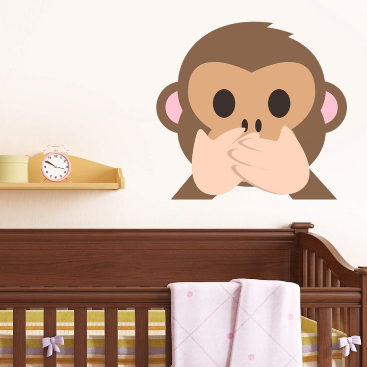 Image du produit Emojione Emoji Speak No Evil Monkey (Ne parle pas de singe maléfique) (20 x 21 cm)
