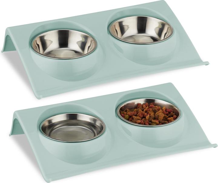 Image du produit Relaxdays 2x double gamelle (0.15 l)