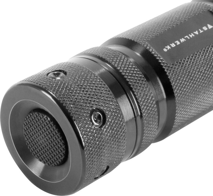 Produktbild Stahlwerk LED Taschenlampe mit 6 Modi, ausziehbare 360° Teleskop-Stableuchte (10 cm)