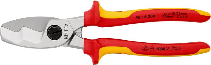 Knipex Kabelscheremit Doppelschneide 95 16 200 SB (260 mm)