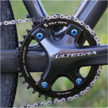 Actual product image Wolf Tooth Asymmetrical chainring 4-hole Ø110mm BCD Shimano (36)