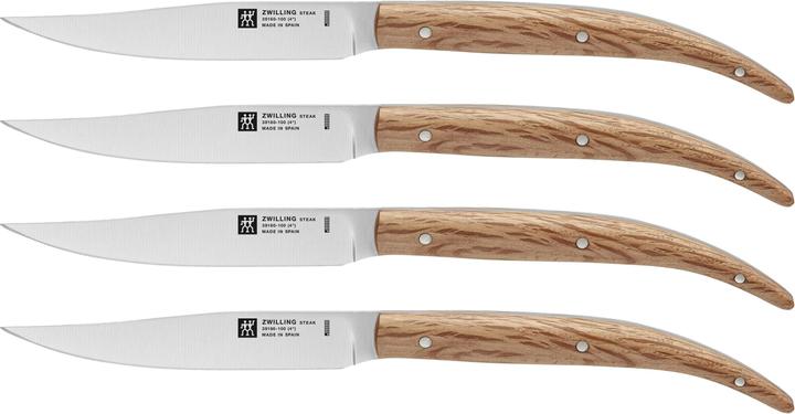 Produktbild Zwilling Steak Messer 4er-Set, Holm Oak, 100 mm (4 Stk., Besteck Set)