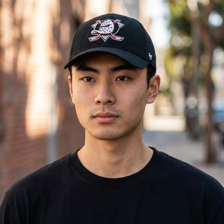 Produktbild 47 Brand Strapback Cap - Legend Anaheim Ducks Schwarz (One Size)