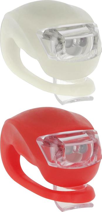 Setty bike lamps silicone set front white + rear red LR-01