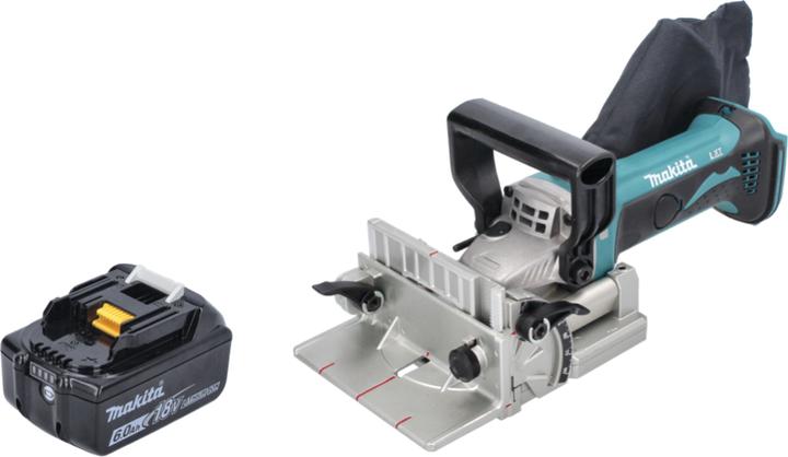 Actual product image Makita DPJ 180 G1 Battery grooving cutter 18 V 100 mm + 1x battery 6.0 Ah - without charger