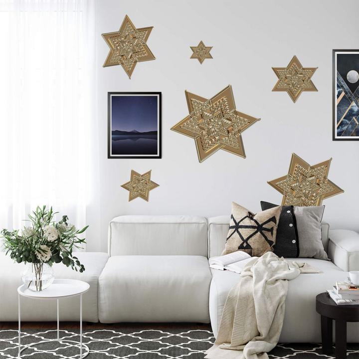Produktbild Trenddeko Metallic Star Gold (58 x 60 cm)