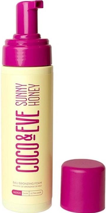 Actual product image Coco & Eve Sunny Honey Bali Bronzing Foam Natural Sunless Self Tanner Mousse Medium (Self tanning foam)