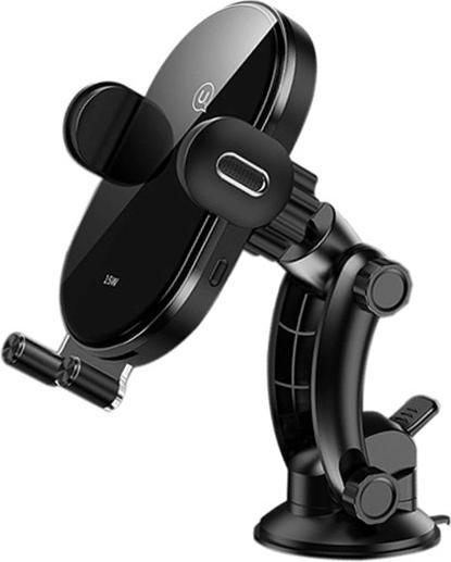 Usams Uchwyt indukcyjny US-CD131 15W Automatic do szyby/na deskę rozdz. czarny/black CD131ZJ01