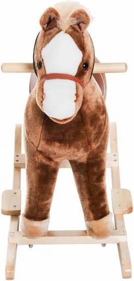 Immagine prodotto Homcom Cavallo a dondolo di peluche per bambini