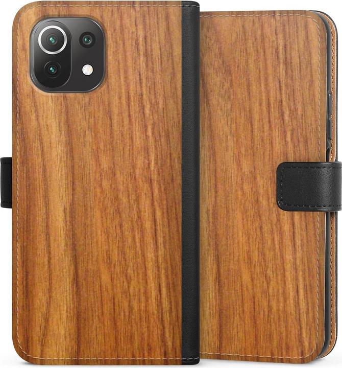 Produktbild DeinDesign Tasche für Xiaomi Mi 11 Lite 5G NE Handy Flip Case Wallet Cover Handytasche Leder Holz Holzoptik (Xiaomi Mi 11 Lite 5G NE)