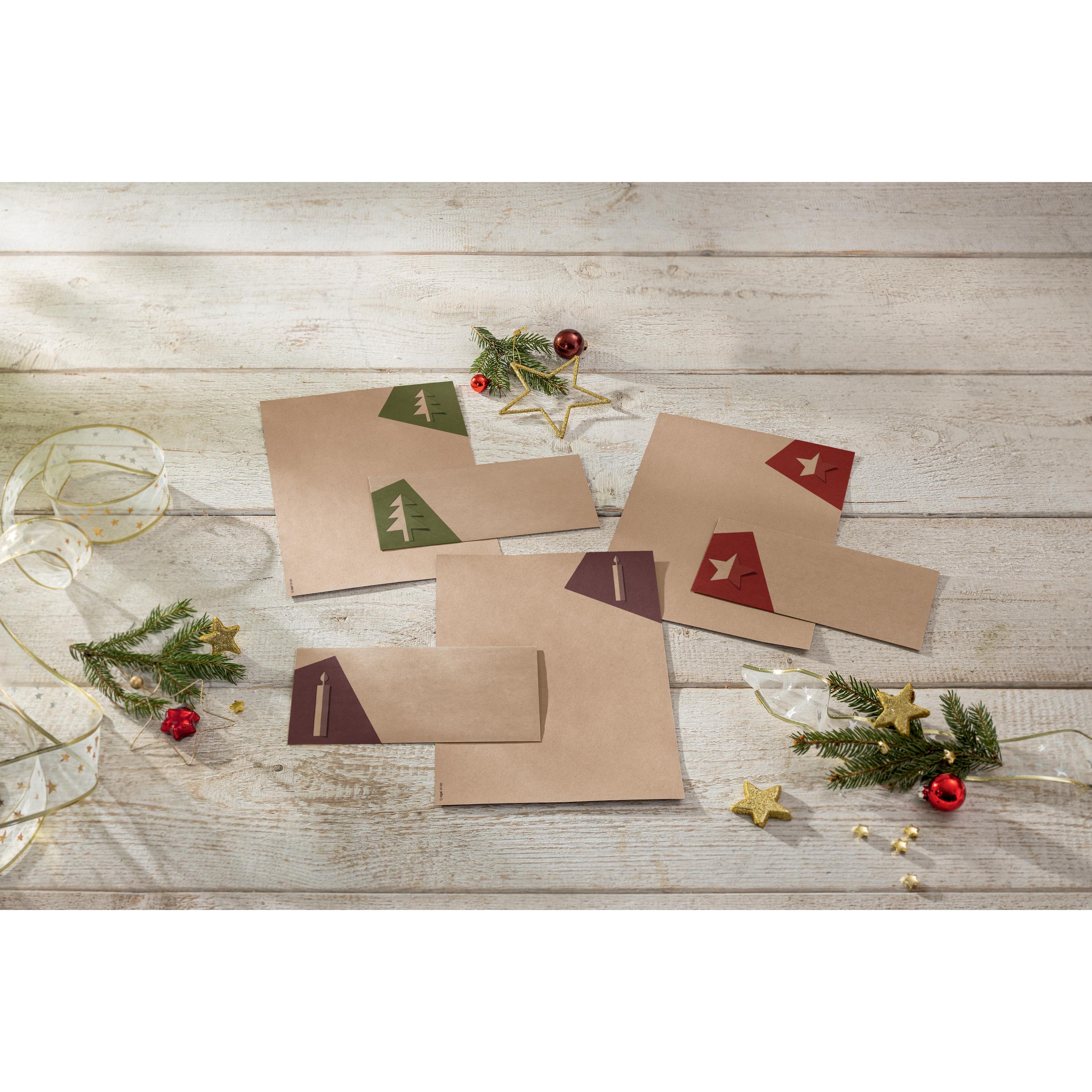Thumbnail - Sigel, Briefumschlag, Weihnachts-Motiv-Papier (DL, 25 x)