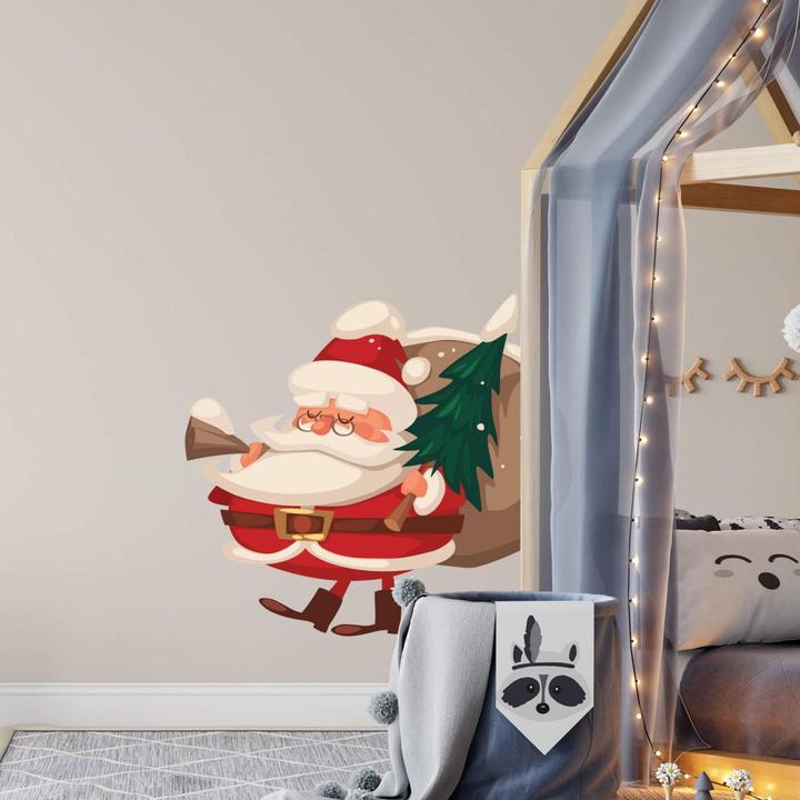 Image du produit Trenddeko Père Noël (vintage) (80 x 71 cm)