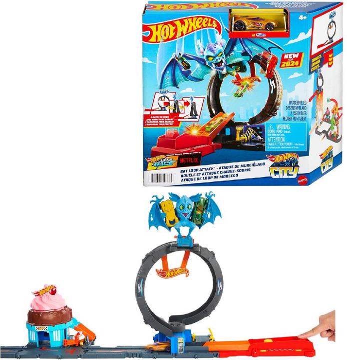 Actual product image Hot Wheels City Nemesis Bat vs Tire Shop