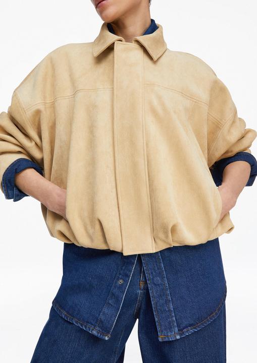 Actual product image Comma Indoor-Jacke Blouson in Velours-Optik (M)