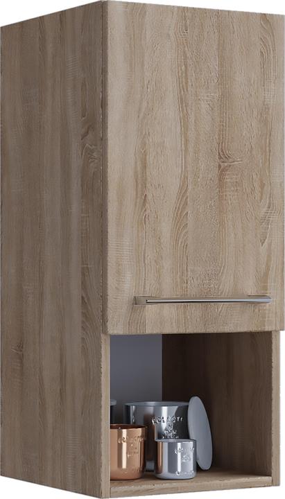 Actual product image VCM Wooden Bathroom Furniture Midi Cabinet Badinos Hinged Door Compartment (33 x 37 x 76 cm)