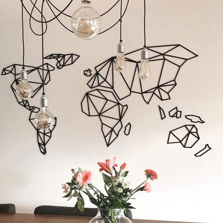 Image du produit Trenddeko Carte du monde 3D Origami en acrylique