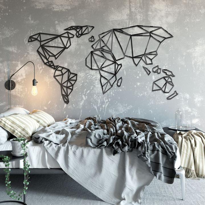 Image du produit Trenddeko Carte du monde 3D Origami en acrylique