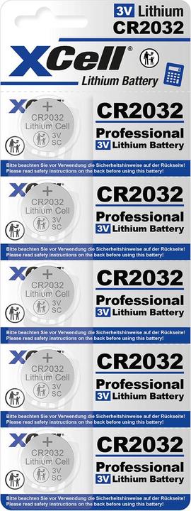 Produktbild XCell 10er-Set Lithium-Knopfzelle CR2032, 3V / 220mAh (10 Stk., CR2032, 220 mAh)