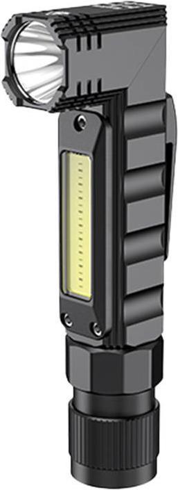 Actual product image Superfire G19 multifunction flashlight, 200lm, USB (14 cm, 200 lm)