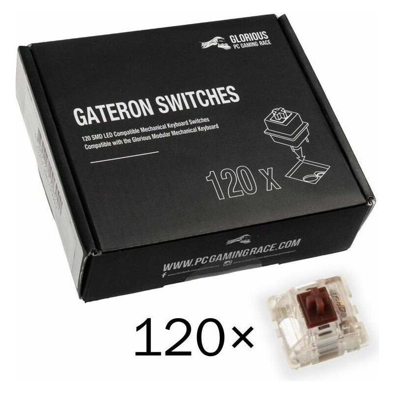 Glorious PC Gaming Race Gateron bruine schakelaars, Muis + Toetsenbord Accessoires, Bruin