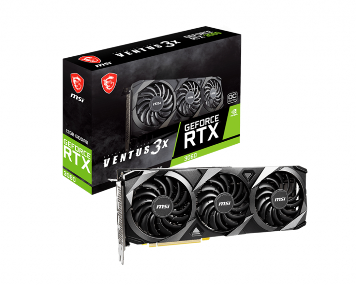 Actual product image MSI GeForce RTX 3060 VENTUS 3X 12G OC (12 GB)