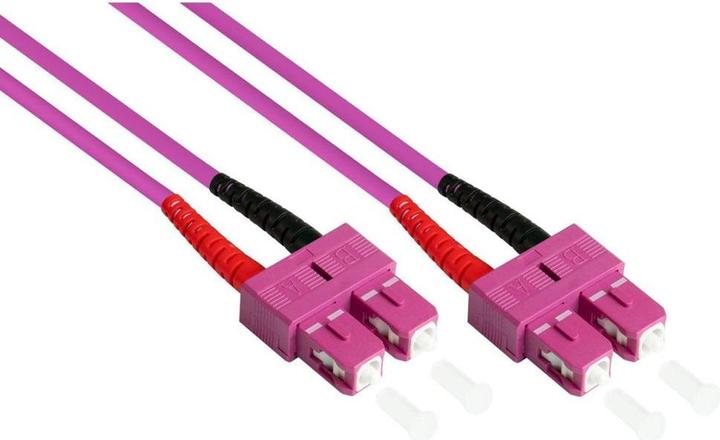 Produktbild Varia SO-33077 - Patchkabel LWL Duplex OM4 (Multimode, 50125) SCSC, LSZH, 10m (10 m)