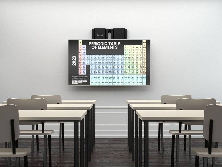 Produktbild Multibrackets Wandhalter 37" - 55", schwarz, Metall, Hub 40cm (Wand, 55", 40 kg)