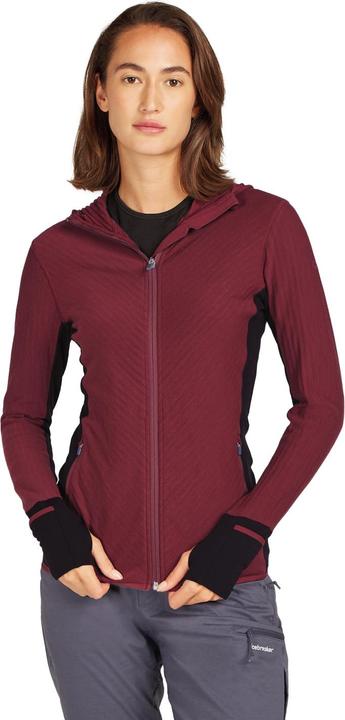 Image du produit Icebreaker Femmes Descender L/S Zip Hood (S)