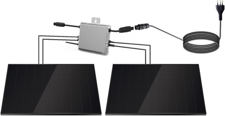 Autarking Balkonsolar Set - eckig (880 W)