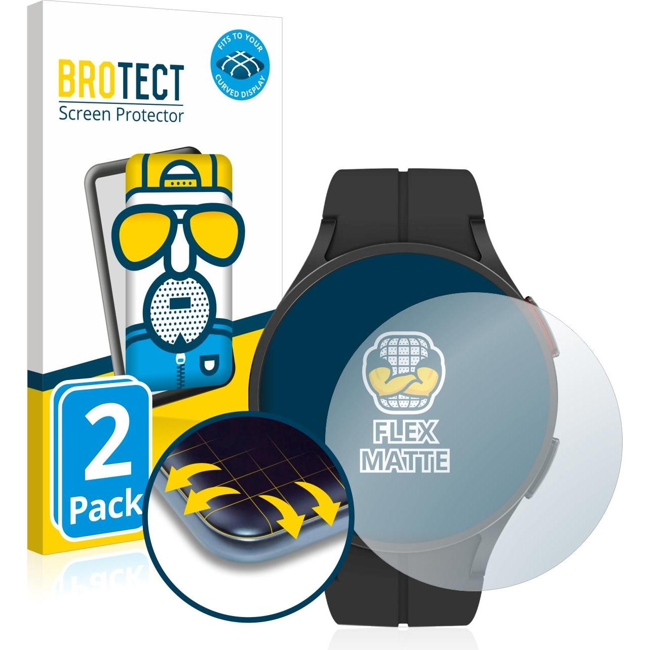 Thumbnail - BROTECT Full-Cover Displayschutz Matt, Smartwatch Schutzfolie, Grau