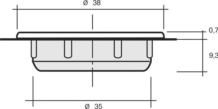 Actual product image Hettich Cover caps ø 35 mm