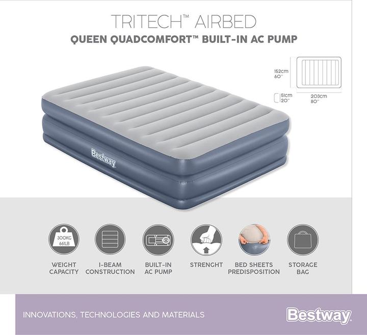 Immagine prodotto Bestway Tritech QuadComfort Airbed 203x152x51cm (150 x 200 cm)