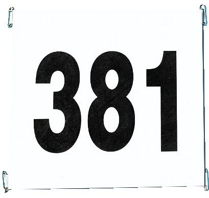 Actual product image Sport-Thieme Set of starting numbers made of tearproof paper