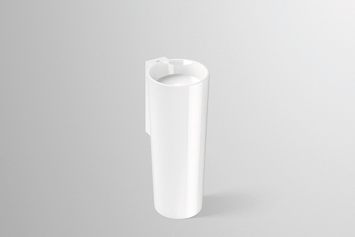 Actual product image Alape washbasin WT.RX400H.CO, round diameter 40.0cm, 4507800000, white (500 mm, 470 mm)