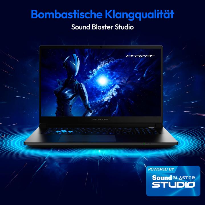 Immagine prodotto Erazer Scout 17 E1 Core Gaming Laptop (17.30", 1000 GB, 16 GB, DE)