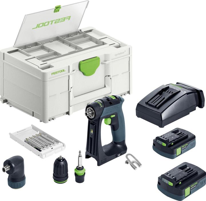 Festool Perceuse-visseuse à accu CXS 18 C 3,0-Set (Oplaadbare batterij)