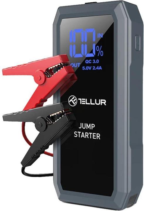 Actual product image Tellur Portable Car Jump Starter, 1500A, Power Bank, 16800mAh, LED Light (1500 A, 16800 mAh)