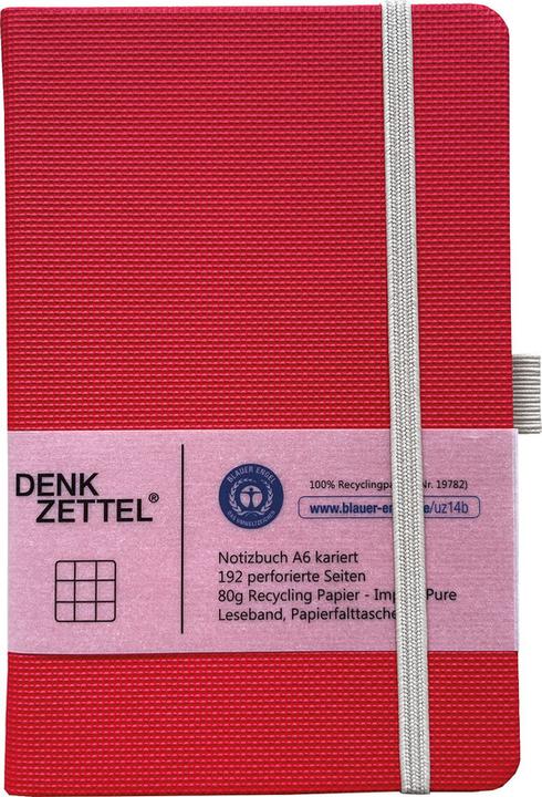 Immagine prodotto Denkzettel Taccuino Tenax (A6, Quadretti, Copertina rigida)