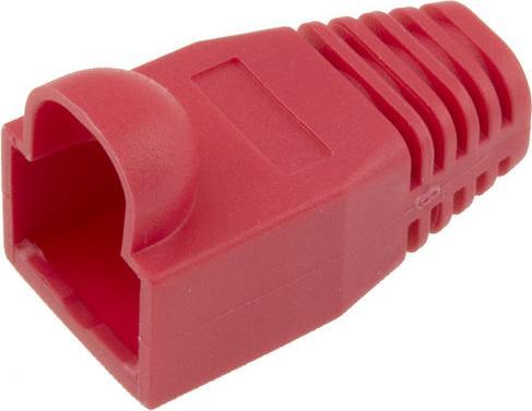 Produktbild ACT RJ45 red boot for 6.5 mm cable. Color: Red Cable boot rj45 6.5mm red