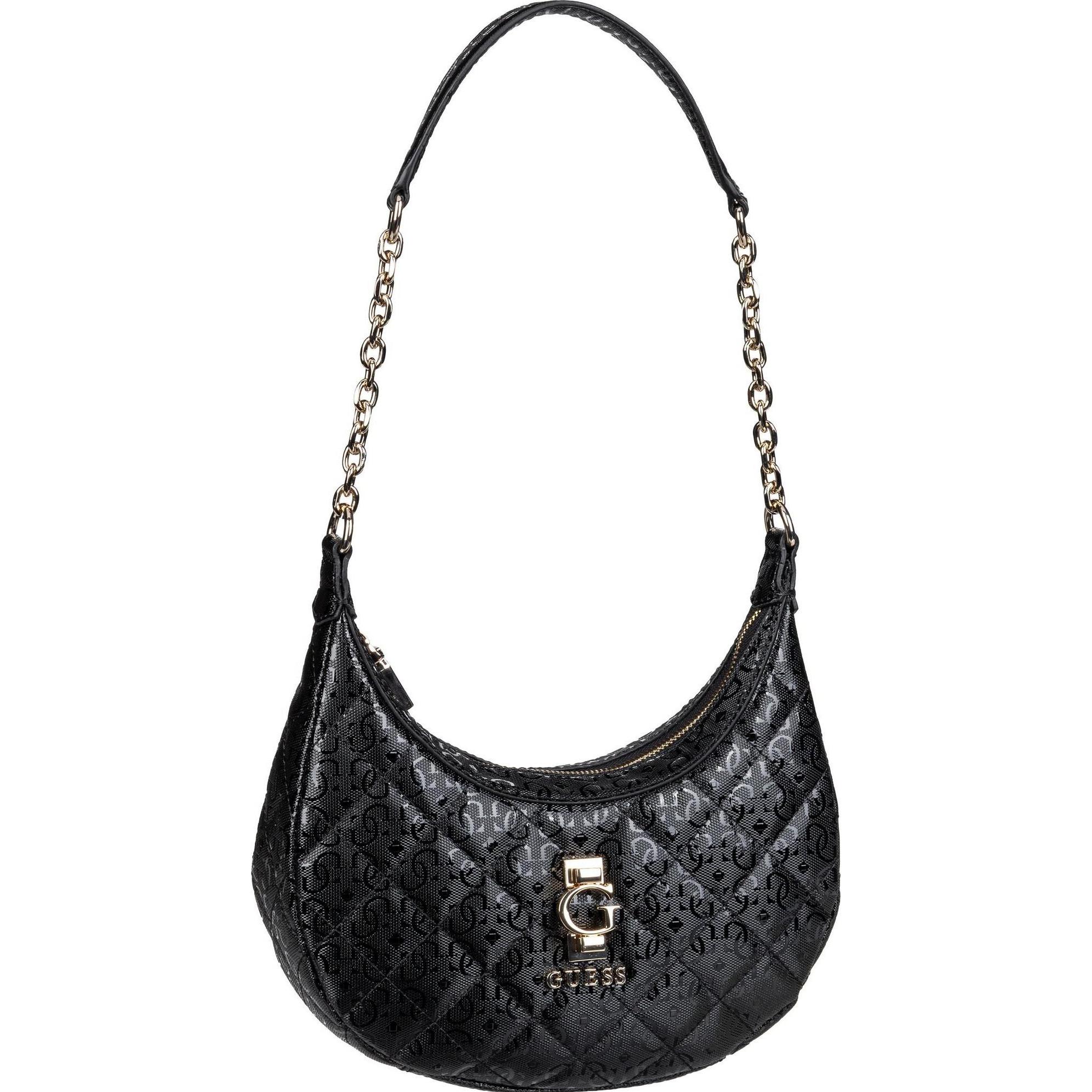 Guess, Tasche, Adelard Schultertasche 25.5 cm, Schwarz, (4 l)