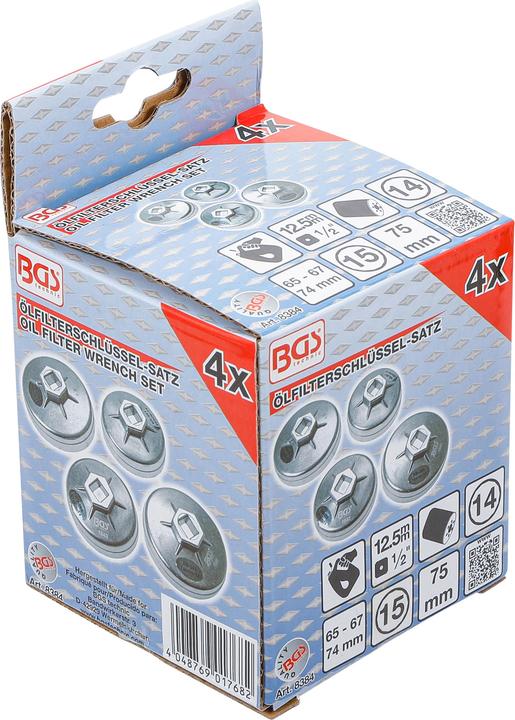 Actual product image BGS Oil filter spanner set