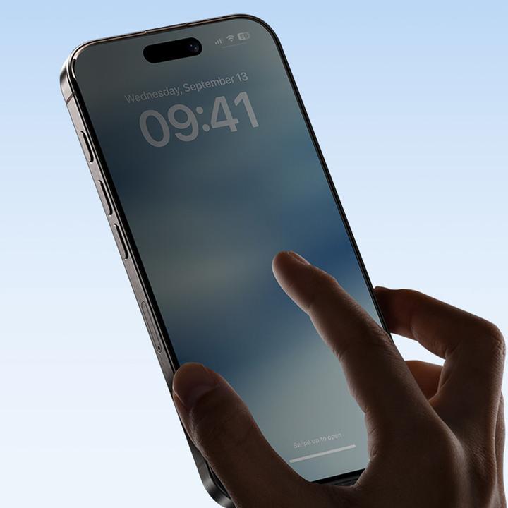 Actual product image Benks Ultra Shield bulletproof glass 0.3mm, Privacy. iPhone 15 Plus (1 pcs., Apple iPhone 15 Plus)