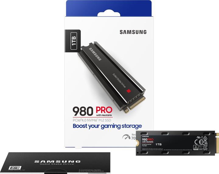 Produktbild Samsung 980 Pro mit Heatsink (1000 GB, M.2 2280)