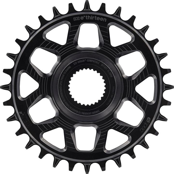 Actual product image e*13 Helix R e*spec Bosch SX/CX Gen4 Direct Mount Chainring, 36 T., 11/12-spd, black (12)
