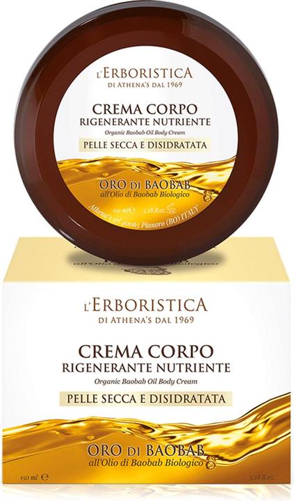 Image du produit L'Erboristica di Athena's Crème à l'Herbe d'Or Athena Corps de Baobab 150ml (Crème pour le corps, 150 ml)