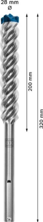 Produktbild Bosch Professional Zubehör EXPERT SDS max-8X Hammerbohrer, 28 x 200 x 320 mm (28 Millimeter)